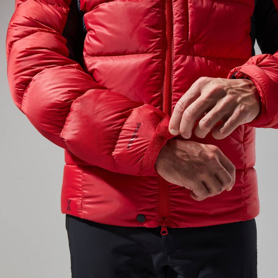 mtn arete ultra dun hettegenser Berghaus menn gojibær/kulsort F262D670 klær