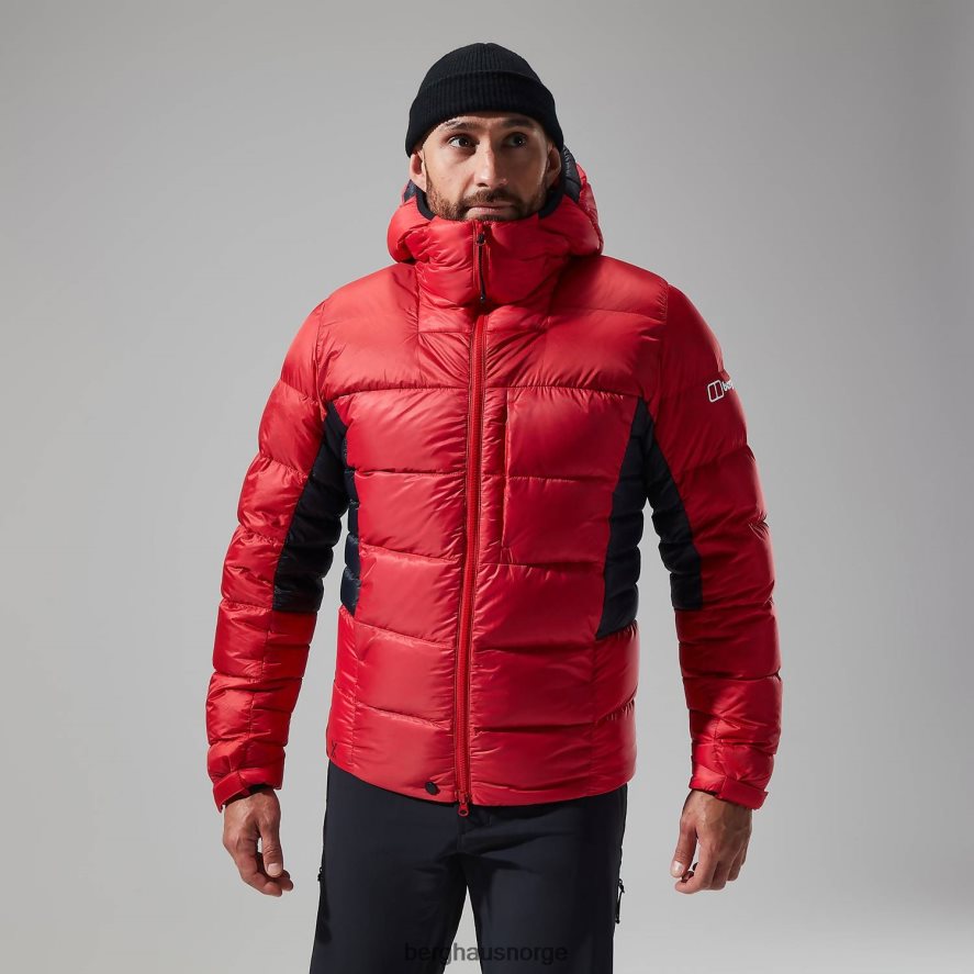 mtn arete ultra dun hettegenser Berghaus menn gojibær/kulsort F262D670 klær