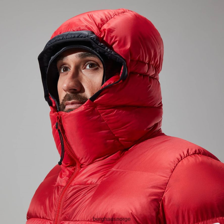 mtn arete ultra dun hettegenser Berghaus menn gojibær/kulsort F262D670 klær