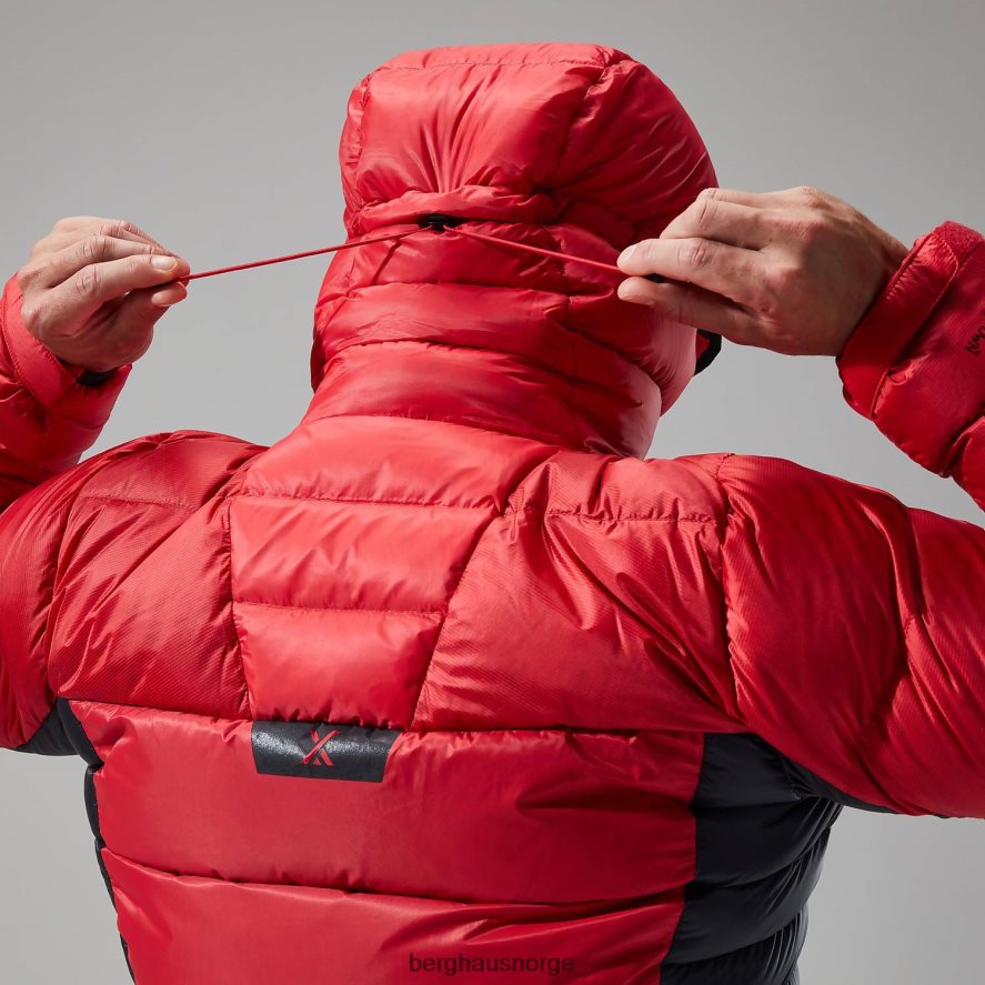 mtn arete ultra dun hettegenser Berghaus menn gojibær/kulsort F262D670 klær