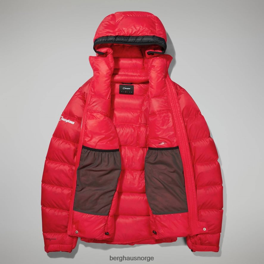 mtn arete ultra dun hettegenser Berghaus menn gojibær/kulsort F262D670 klær