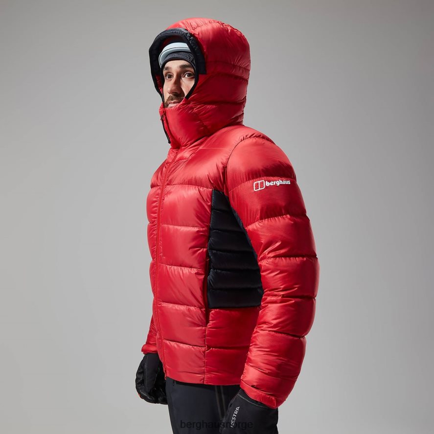 mtn arete ultra dun hettegenser Berghaus menn gojibær/kulsort F262D670 klær