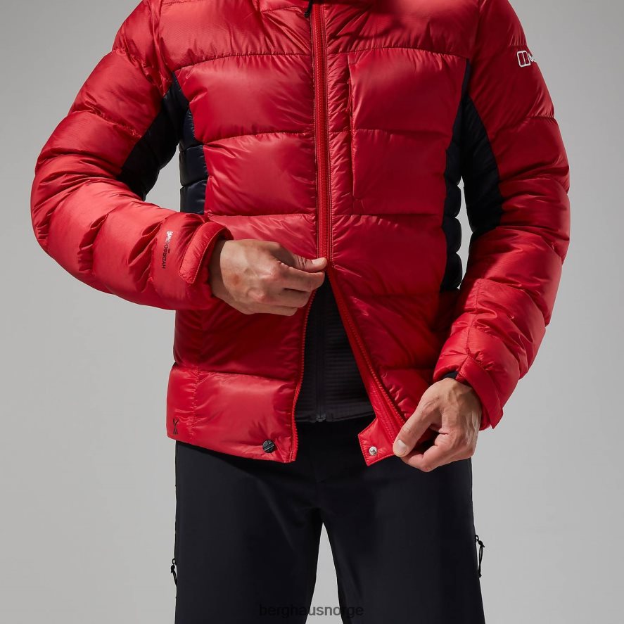 mtn arete ultra dun hettegenser Berghaus menn gojibær/kulsort F262D670 klær