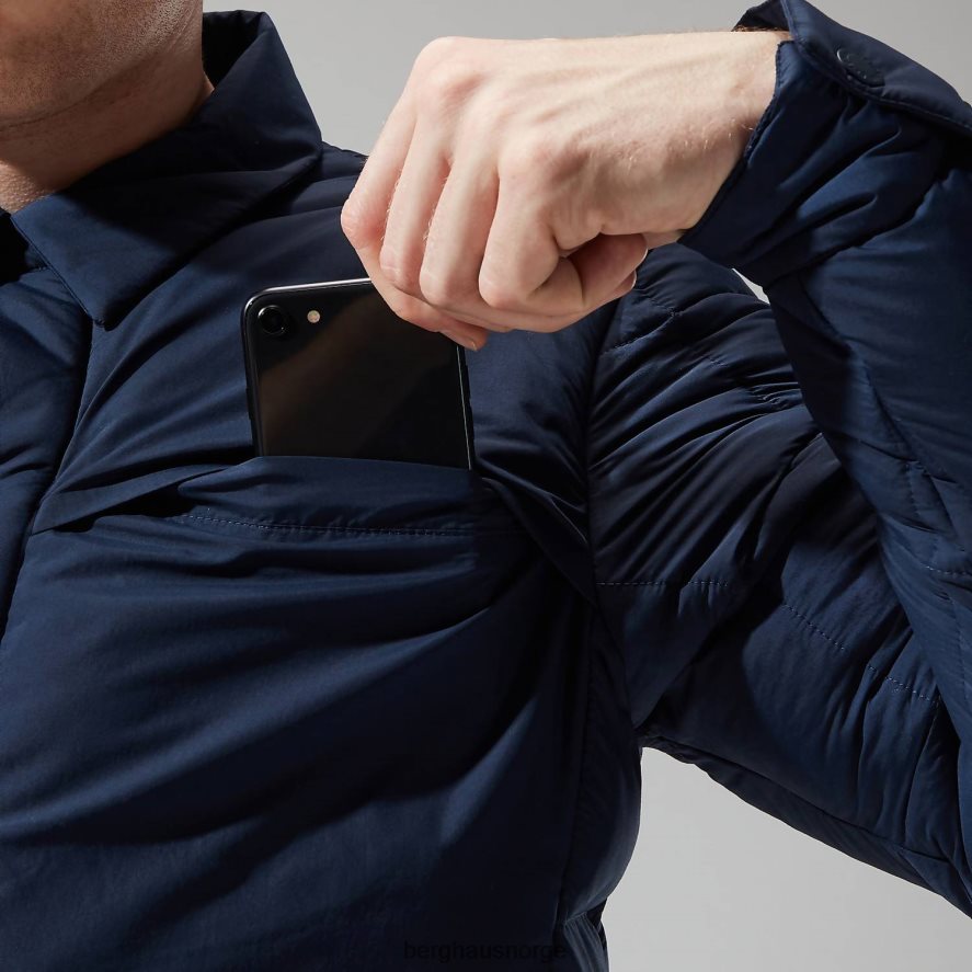 nollan isolert skjortejakke Berghaus menn marineblå blazer F262D691 klær