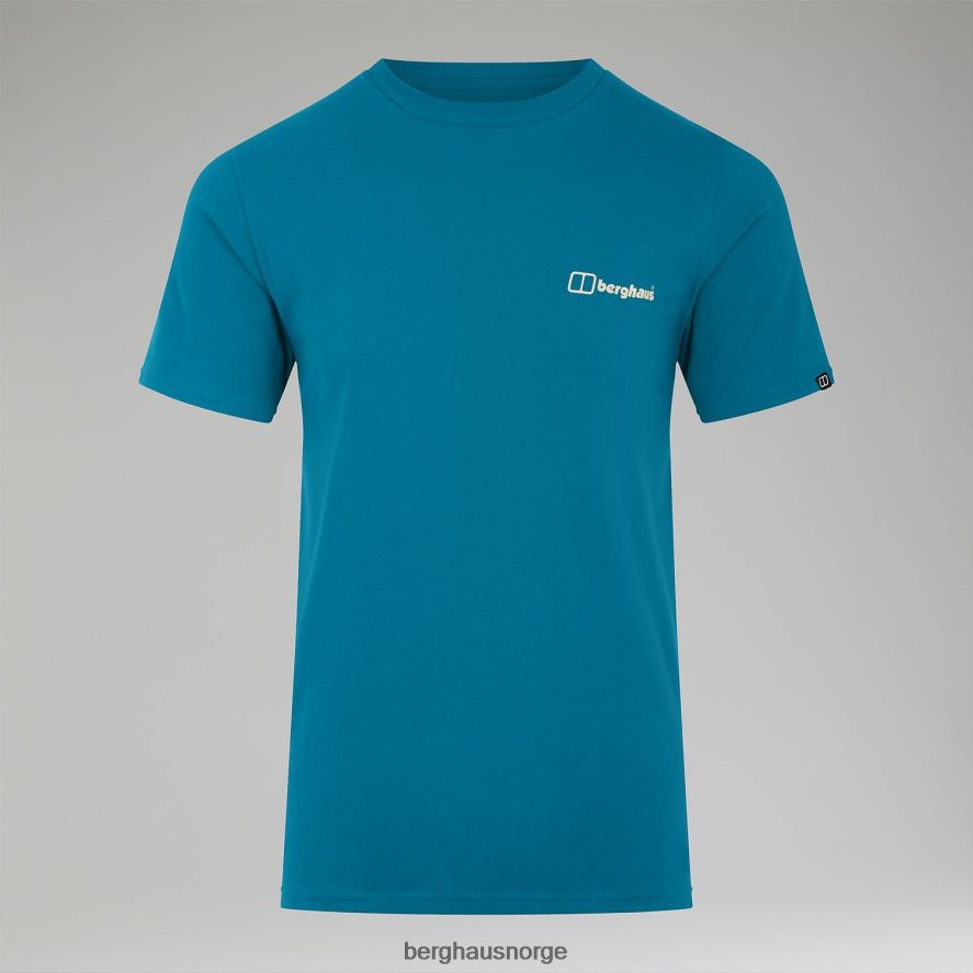 buttermere kortermet t-skjorte Berghaus menn mørk turkis F262D6201 klær
