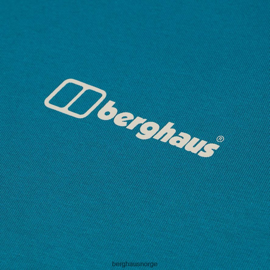 buttermere kortermet t-skjorte Berghaus menn mørk turkis F262D6201 klær