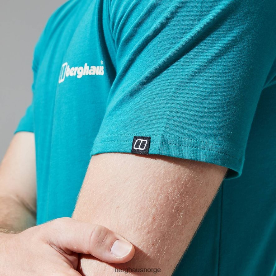 buttermere kortermet t-skjorte Berghaus menn mørk turkis F262D6201 klær