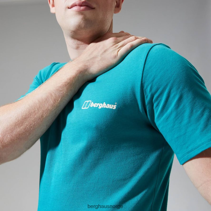 buttermere kortermet t-skjorte Berghaus menn mørk turkis F262D6201 klær