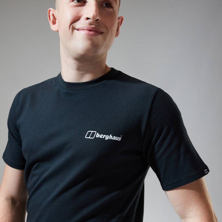 dolomittene mtn kortermet t-skjorte Berghaus menn svart F262D6203 klær