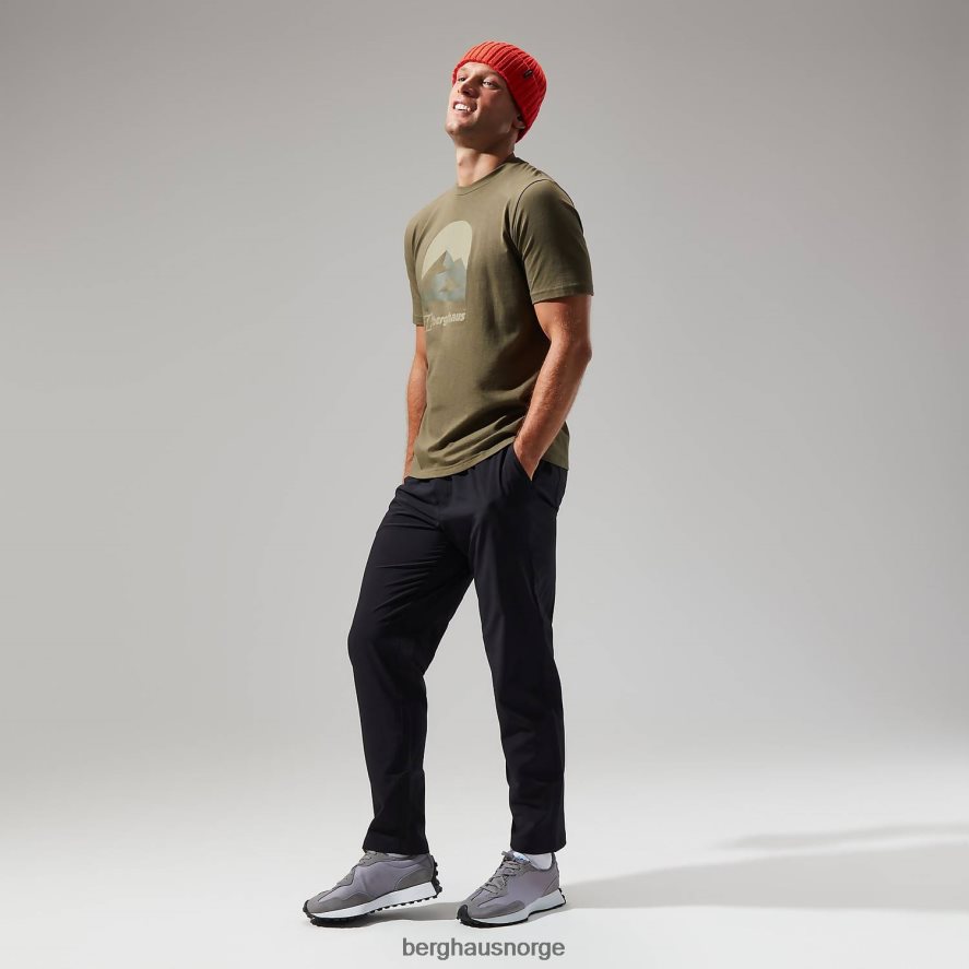 edale mtn kortermet t-skjorte Berghaus menn mørk grønn F262D6224 klær