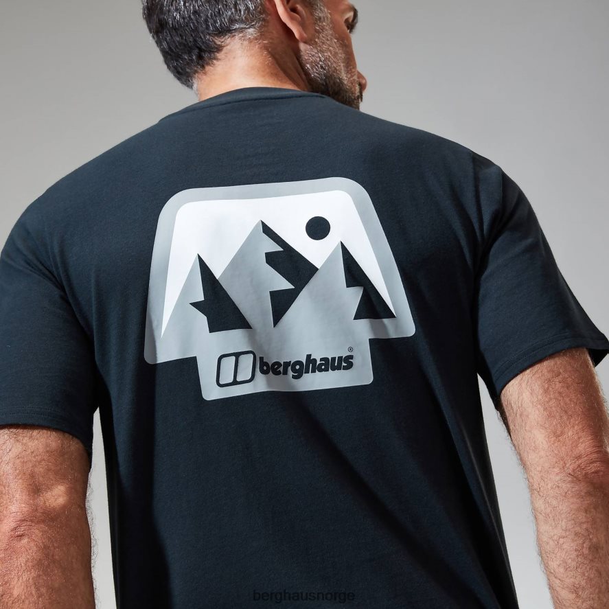 franske pyreneene kortermet t-skjorte Berghaus menn svart F262D6192 klær