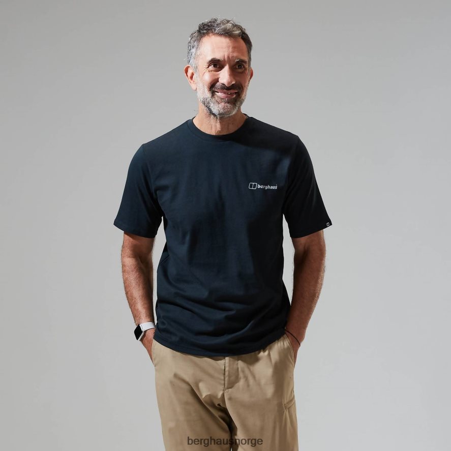 franske pyreneene kortermet t-skjorte Berghaus menn svart F262D6192 klær