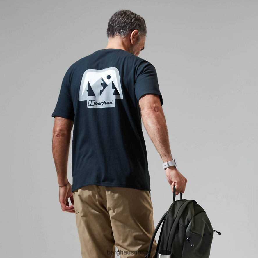 franske pyreneene kortermet t-skjorte Berghaus menn svart F262D6192 klær