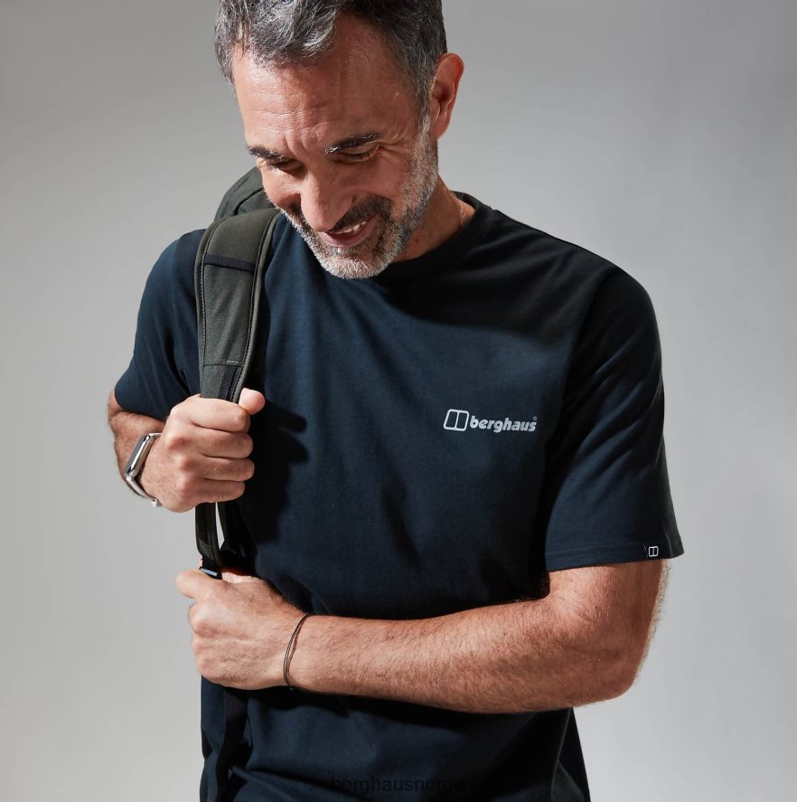 franske pyreneene kortermet t-skjorte Berghaus menn svart F262D6192 klær