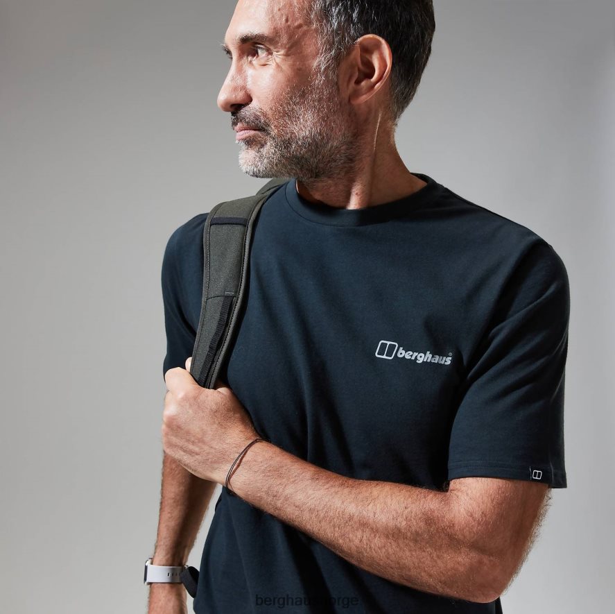 franske pyreneene kortermet t-skjorte Berghaus menn svart F262D6192 klær