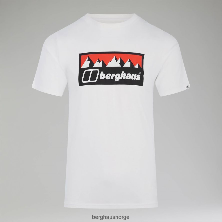 grå hoggtenner peak kortermet t-skjorte Berghaus menn hvit F262D6198 klær