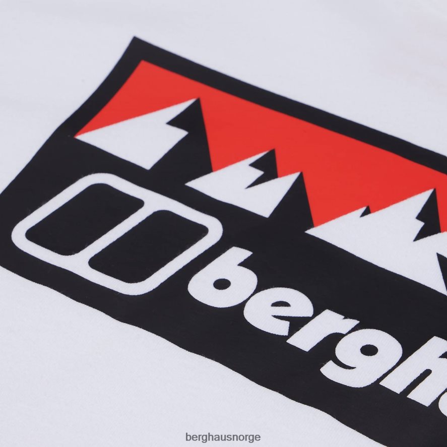 grå hoggtenner peak kortermet t-skjorte Berghaus menn hvit F262D6198 klær