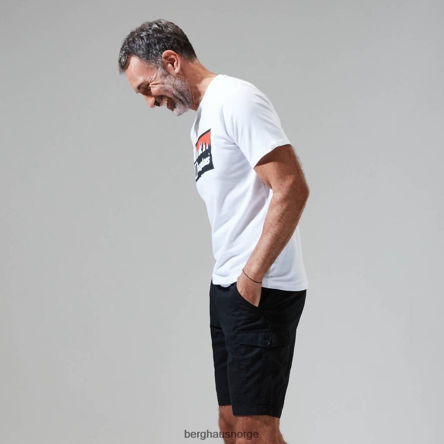 grå hoggtenner peak kortermet t-skjorte Berghaus menn hvit F262D6198 klær