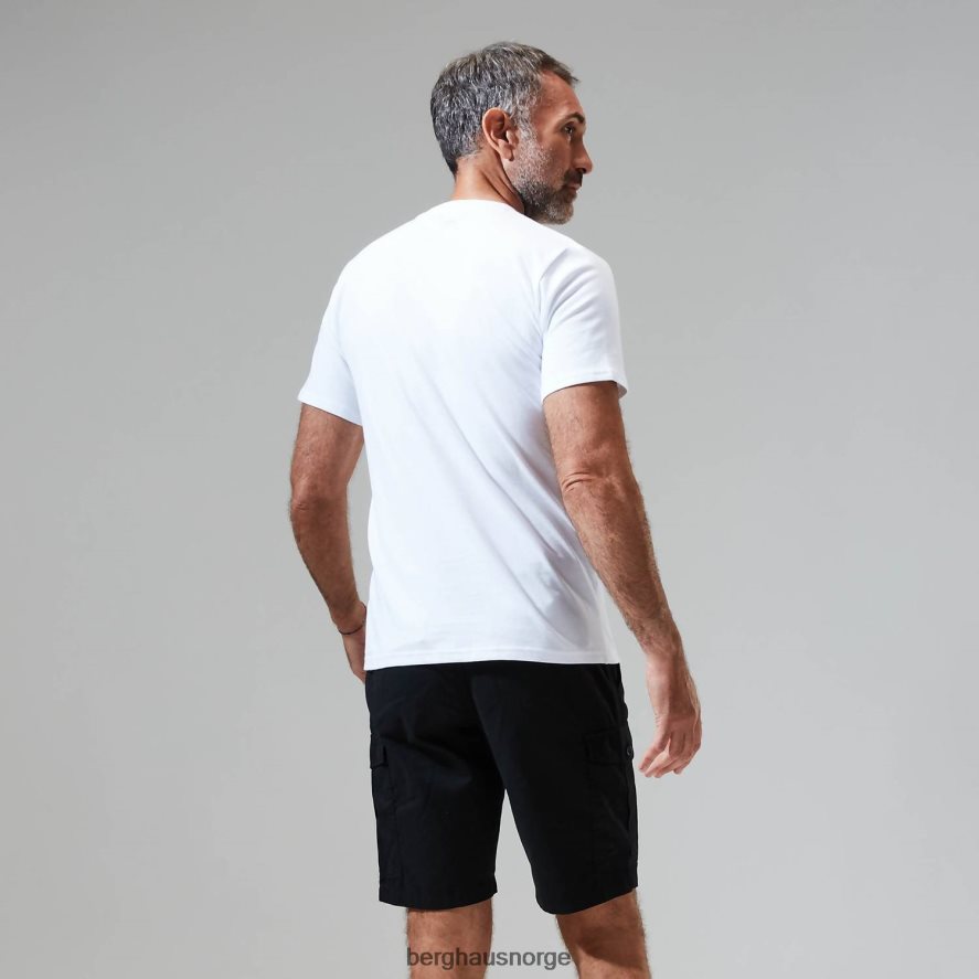 grå hoggtenner peak kortermet t-skjorte Berghaus menn hvit F262D6198 klær