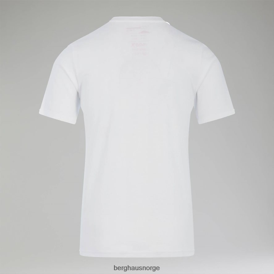 grå hoggtenner peak kortermet t-skjorte Berghaus menn hvit F262D6198 klær