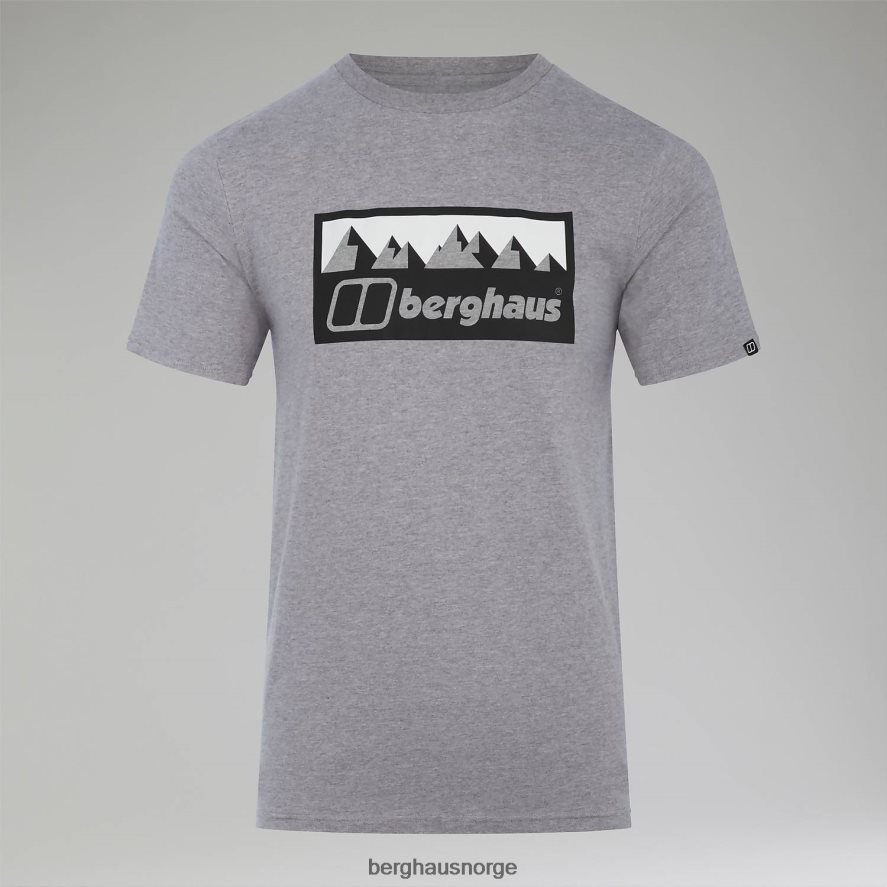 grå hoggtenner peak kortermet t-skjorte Berghaus menn mørk grå F262D6197 klær
