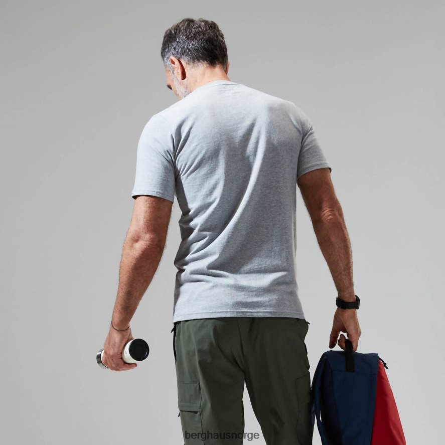 grå hoggtenner peak kortermet t-skjorte Berghaus menn mørk grå F262D6197 klær