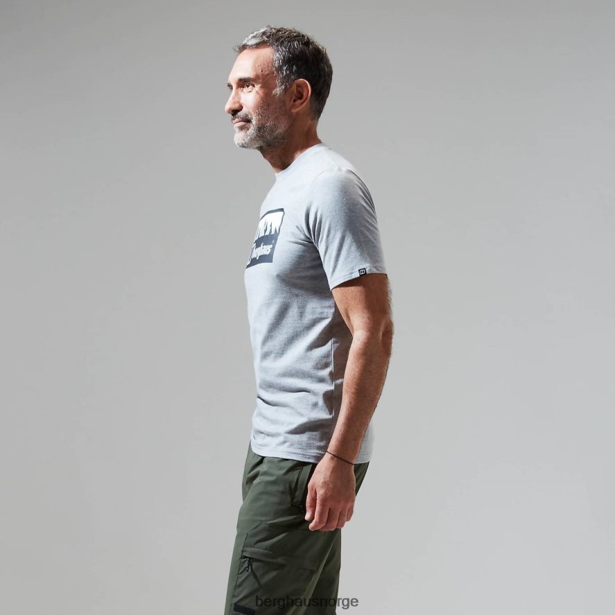 grå hoggtenner peak kortermet t-skjorte Berghaus menn mørk grå F262D6197 klær