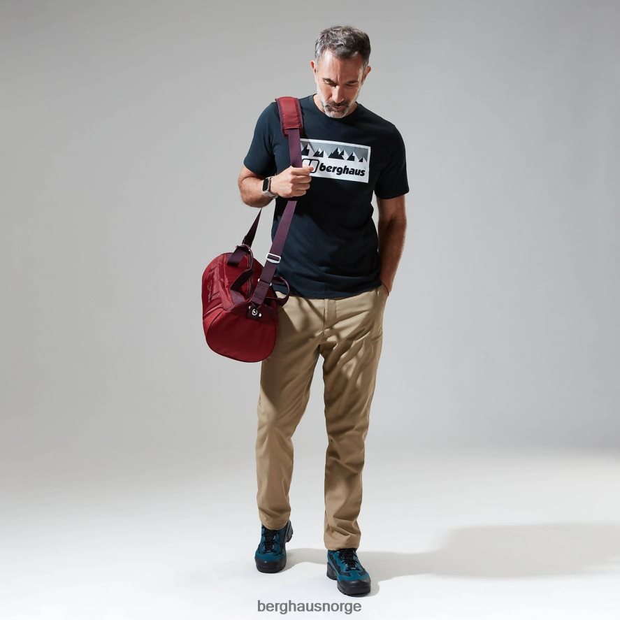 grå hoggtenner peak kortermet t-skjorte Berghaus menn svart F262D6199 klær