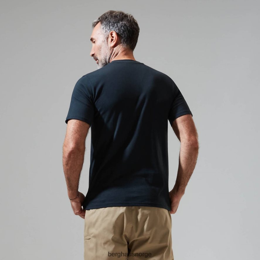grå hoggtenner peak kortermet t-skjorte Berghaus menn svart F262D6199 klær