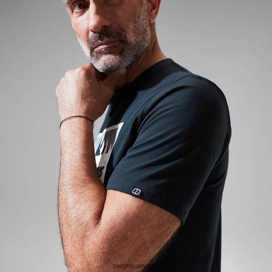 grå hoggtenner peak kortermet t-skjorte Berghaus menn svart F262D6199 klær