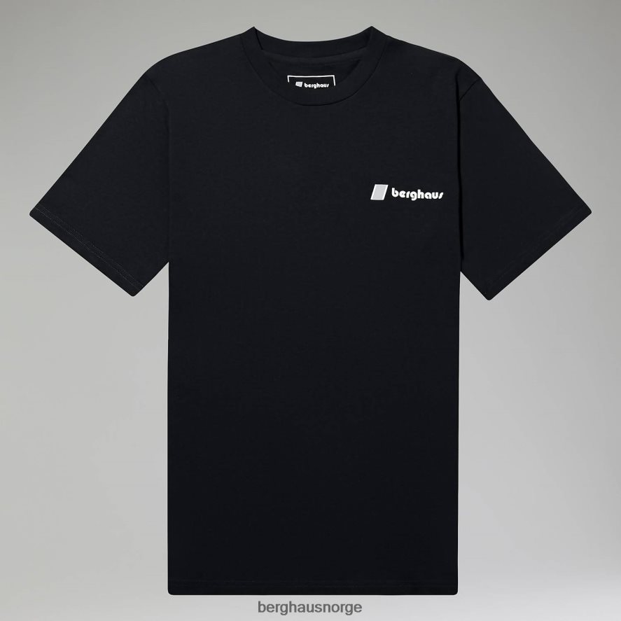 graderte topp t-skjorter Berghaus menn svart F262D6222 klær