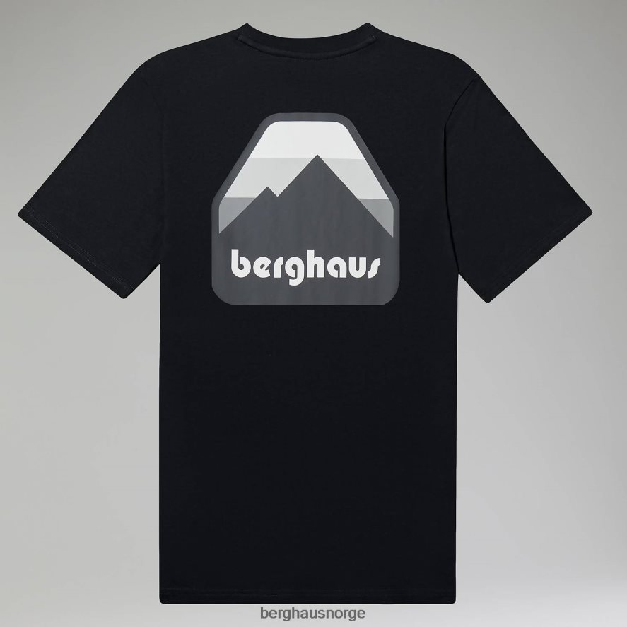 graderte topp t-skjorter Berghaus menn svart F262D6222 klær