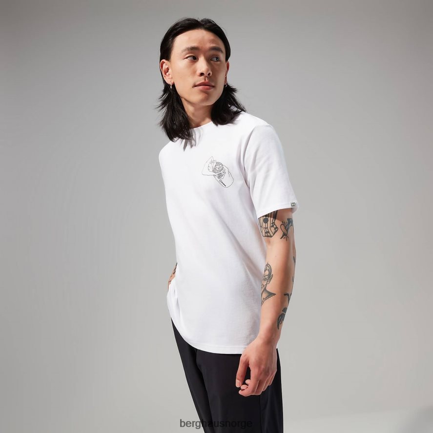 hike beans kortermet t-skjorte Berghaus menn hvit F262D6175 klær