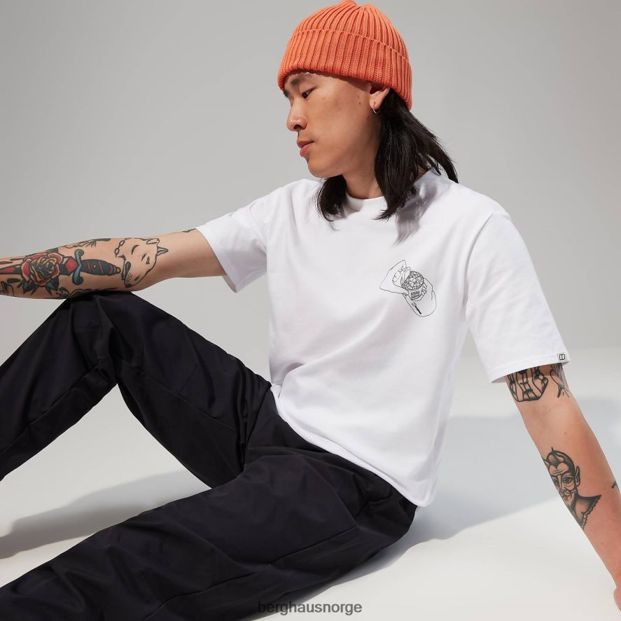 hike beans kortermet t-skjorte Berghaus menn hvit F262D6175 klær