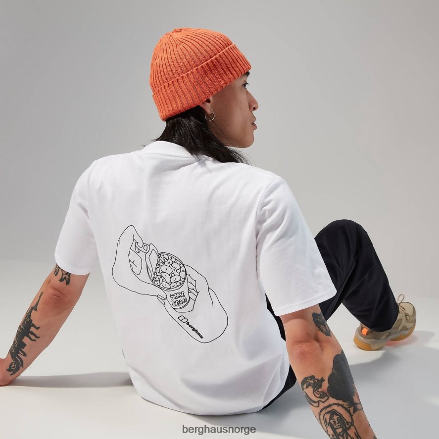 hike beans kortermet t-skjorte Berghaus menn hvit F262D6175 klær