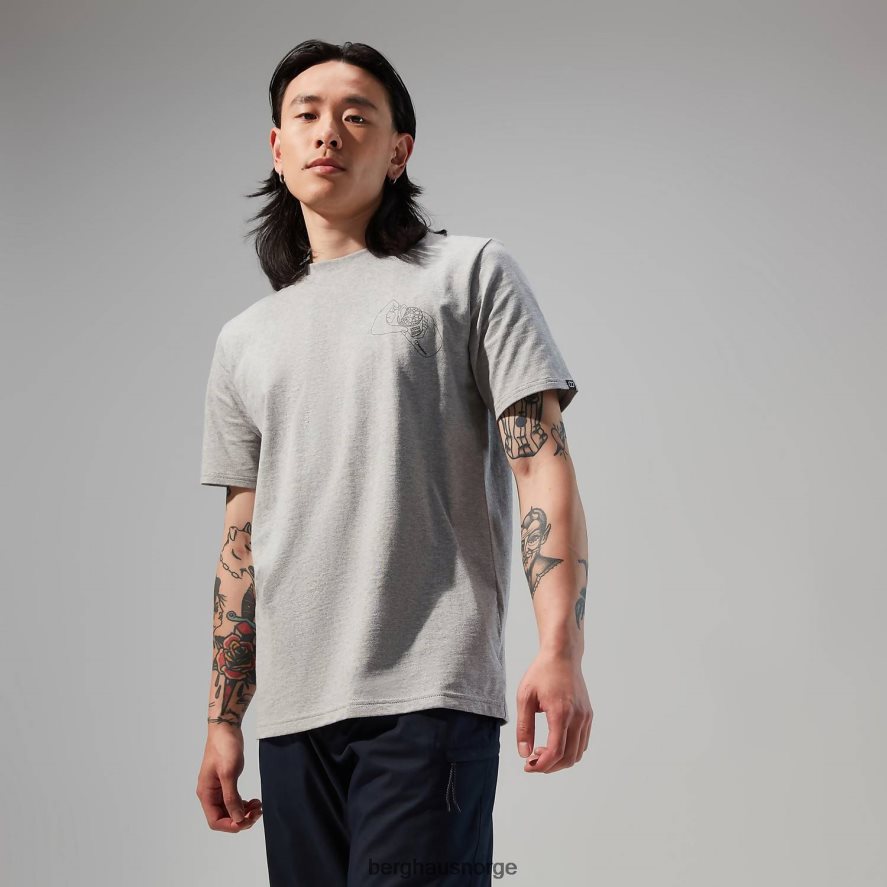 hike beans kortermet t-skjorte Berghaus menn mørk grå F262D6177 klær