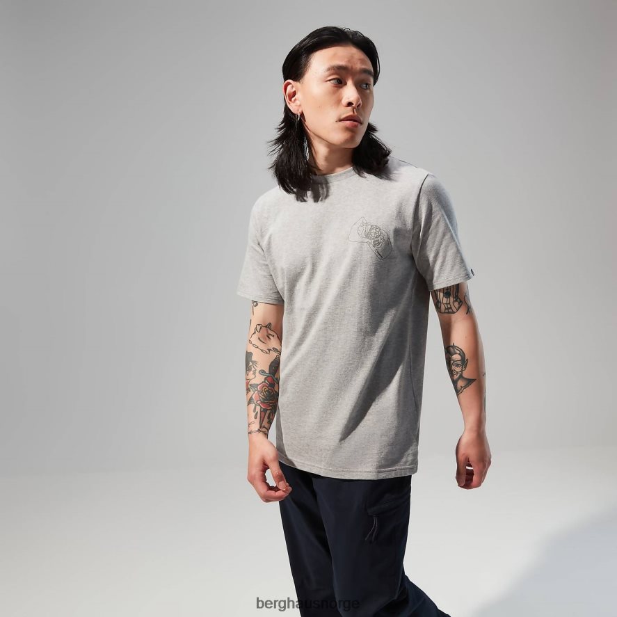 hike beans kortermet t-skjorte Berghaus menn mørk grå F262D6177 klær