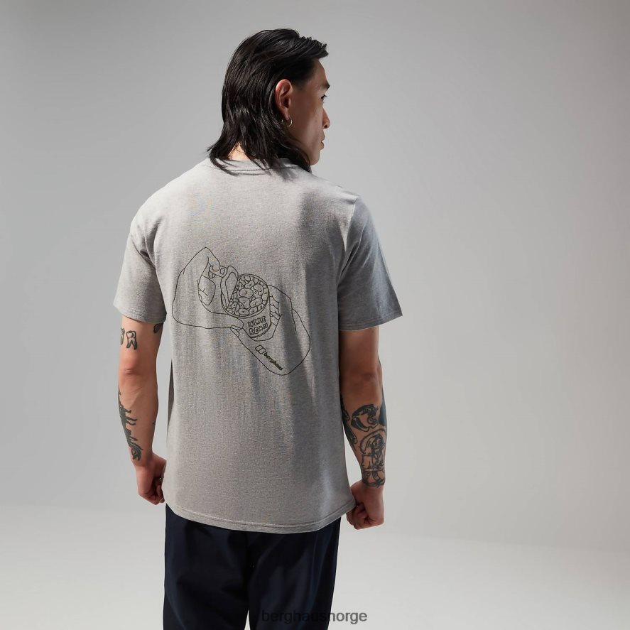 hike beans kortermet t-skjorte Berghaus menn mørk grå F262D6177 klær