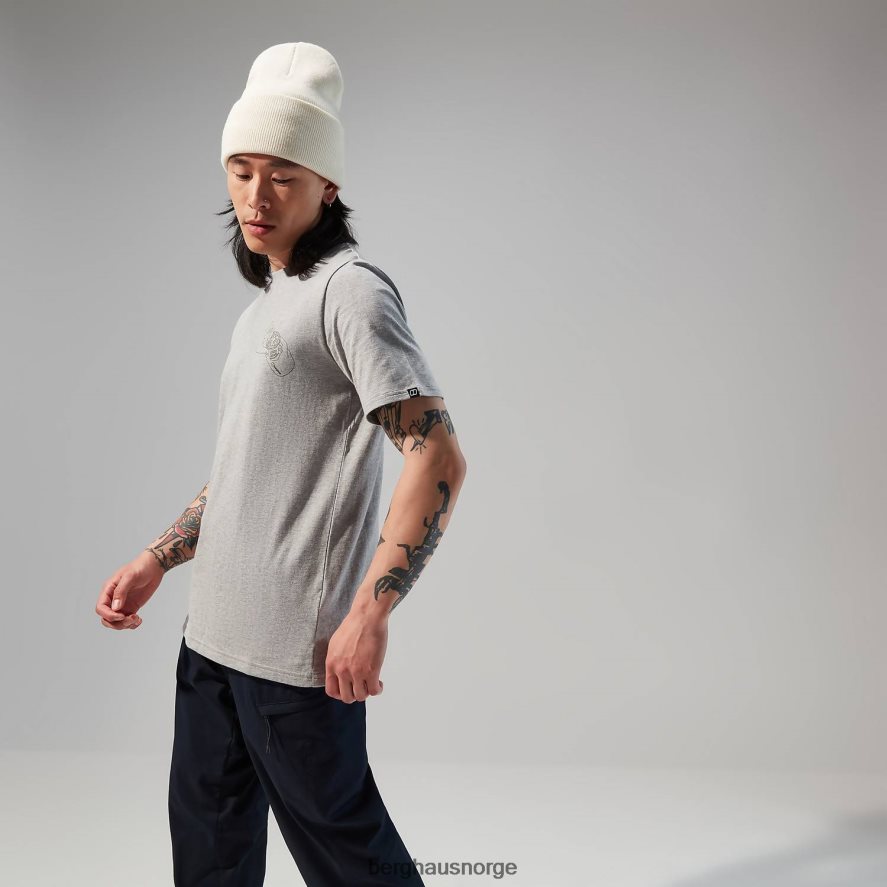 hike beans kortermet t-skjorte Berghaus menn mørk grå F262D6177 klær