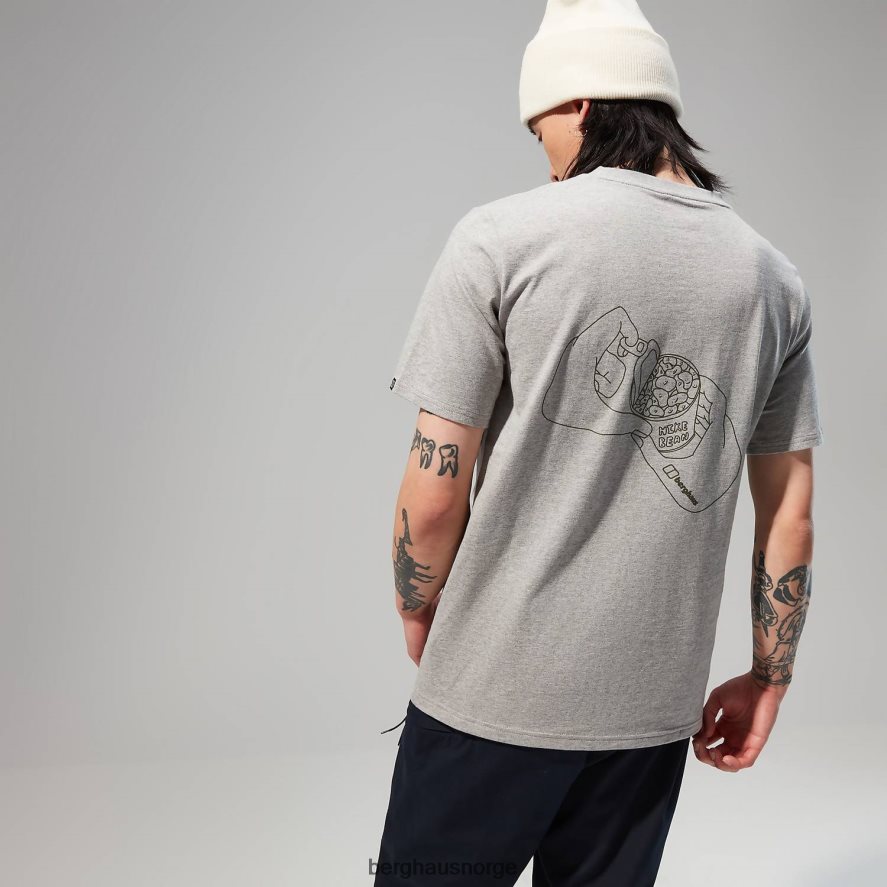 hike beans kortermet t-skjorte Berghaus menn mørk grå F262D6177 klær