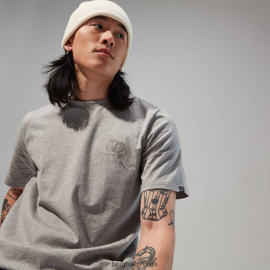 hike beans kortermet t-skjorte Berghaus menn mørk grå F262D6177 klær