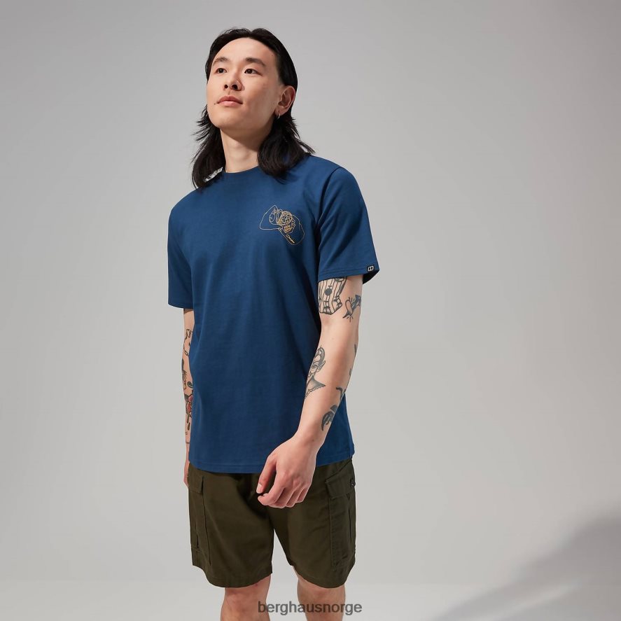 hike beans kortermet t-skjorte Berghaus menn mørke blå F262D6176 klær
