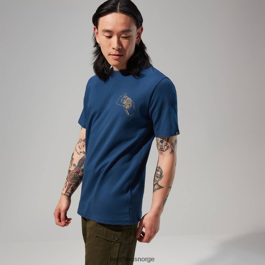 hike beans kortermet t-skjorte Berghaus menn mørke blå F262D6176 klær