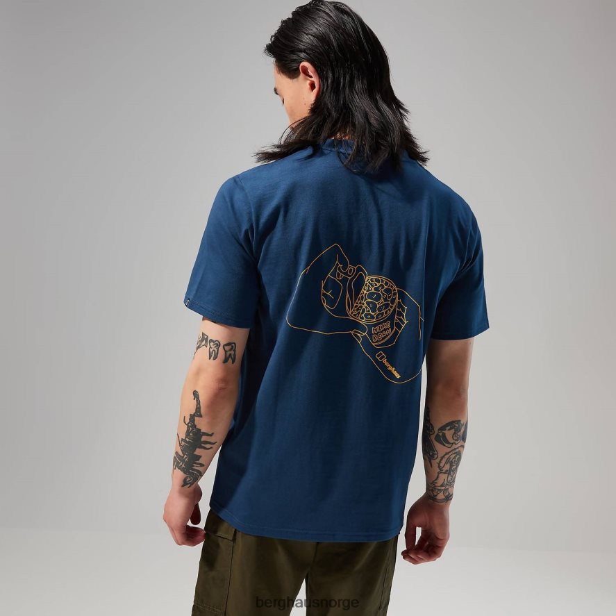 hike beans kortermet t-skjorte Berghaus menn mørke blå F262D6176 klær