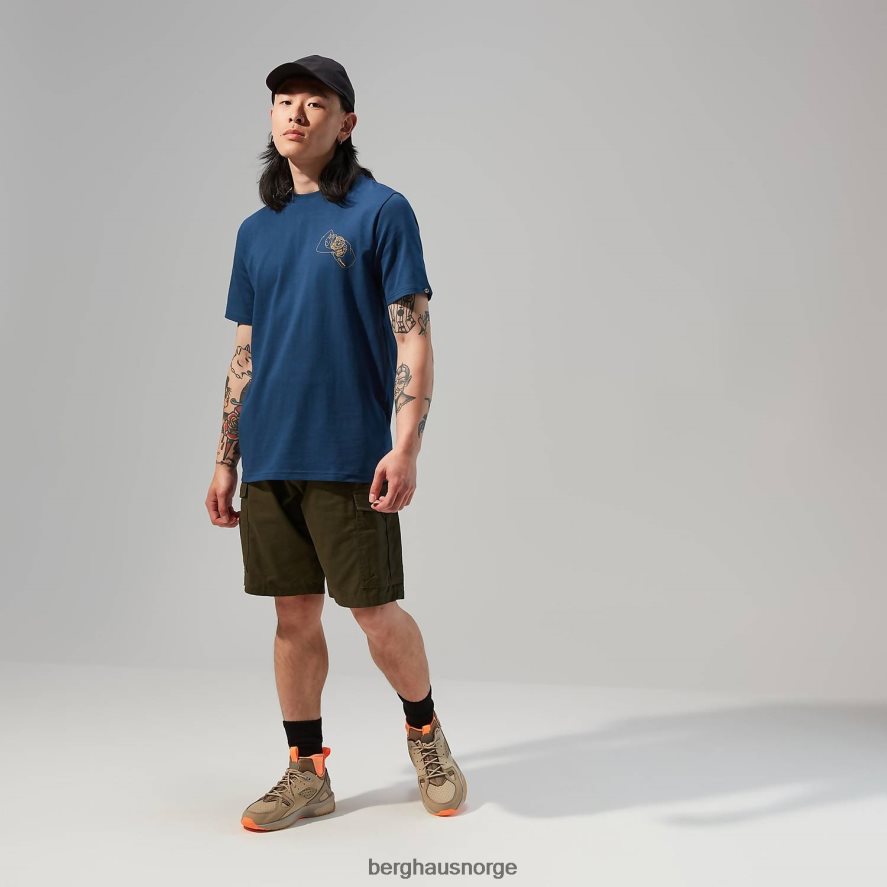 hike beans kortermet t-skjorte Berghaus menn mørke blå F262D6176 klær