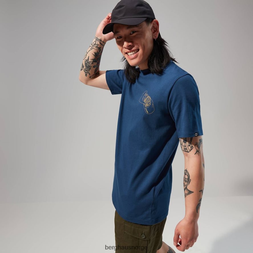 hike beans kortermet t-skjorte Berghaus menn mørke blå F262D6176 klær