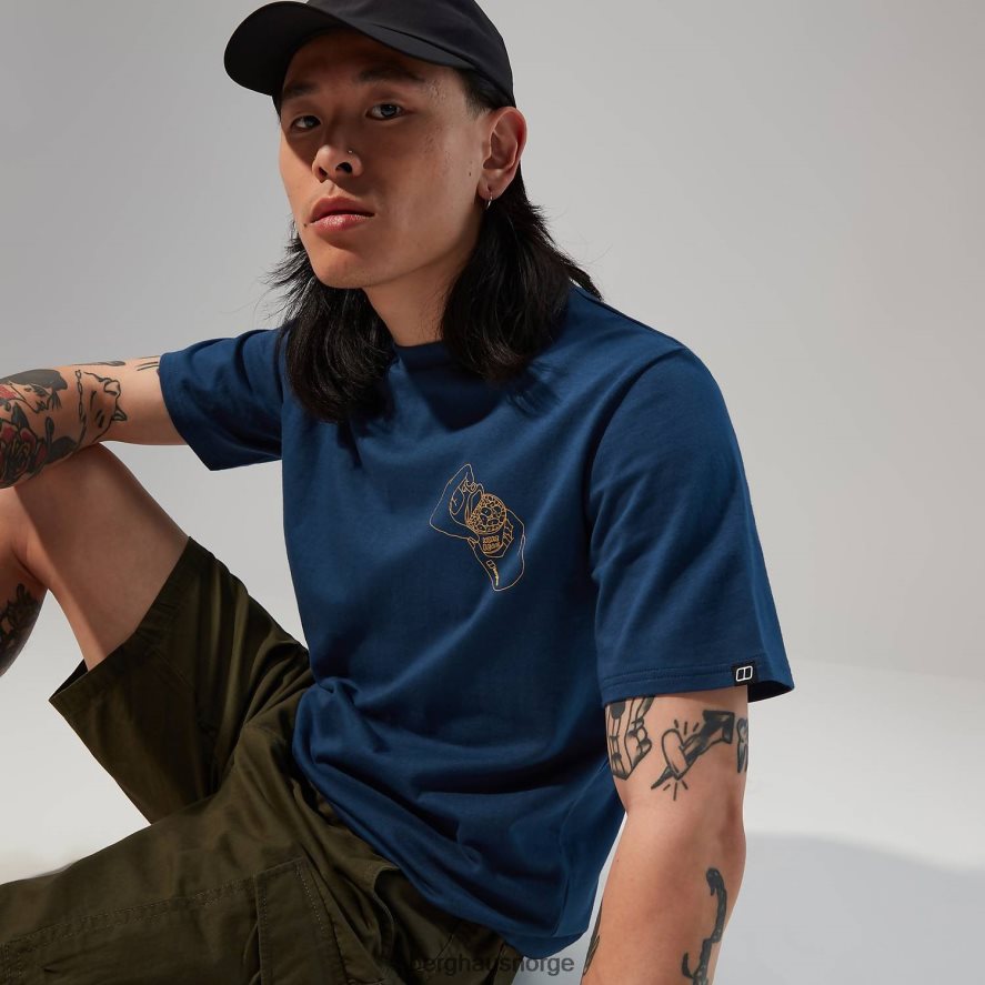 hike beans kortermet t-skjorte Berghaus menn mørke blå F262D6176 klær