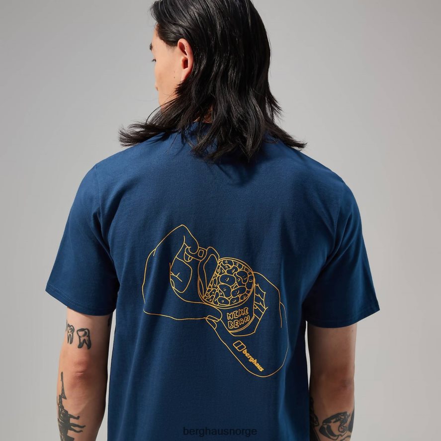 hike beans kortermet t-skjorte Berghaus menn mørke blå F262D6176 klær