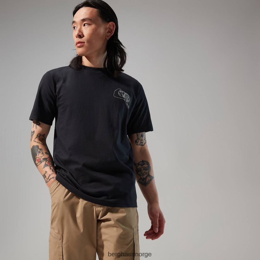 hike beans kortermet t-skjorte Berghaus menn svart F262D6174 klær