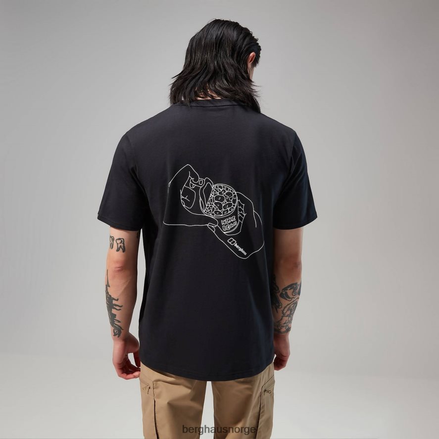 hike beans kortermet t-skjorte Berghaus menn svart F262D6174 klær